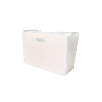 (特價)簡單生活13格立式風琴夾(白)