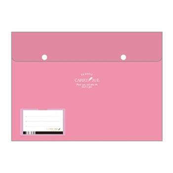 (特價)A4西式文件袋-PP桃紅