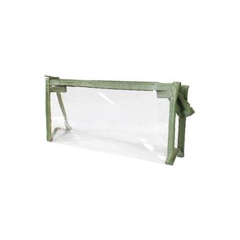 簡單生活-三角透明收納袋(綠)