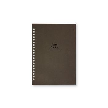 I am Okay 20孔精裝簡易封面 黑