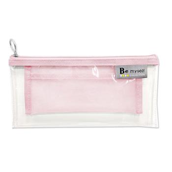 Be Myself L3透明防水拉鍊袋 粉