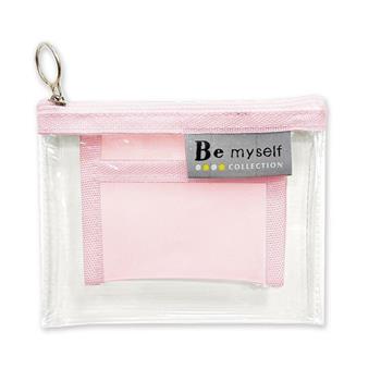 Be Myself 100K透明防水拉鍊袋 粉