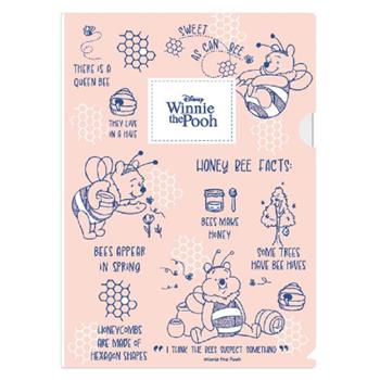 (特價)迪士尼 L 型文件夾_維尼/蜜蜂