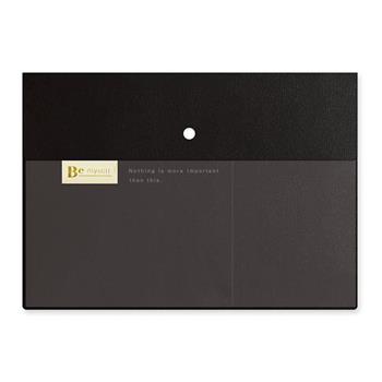 Be Myself A4雙層文件收納袋 黑