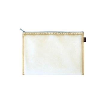 (特價)簡單生活-A4粉彩網紗袋(米)