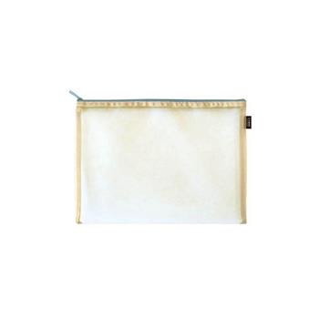 (特價)簡單生活-B5粉彩網紗袋(米)