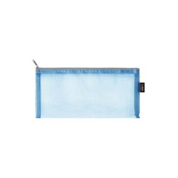 (特價)簡單生活-B6粉彩網紗袋(藍)