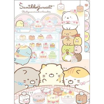 角落小夥伴5入造型L型書夾D-甜點