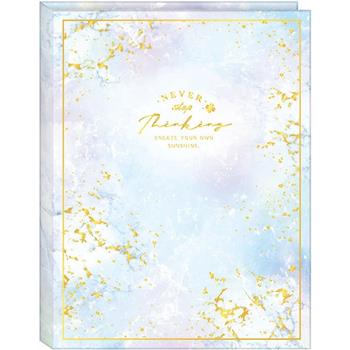 A4精裝資料簿30入-藍紋