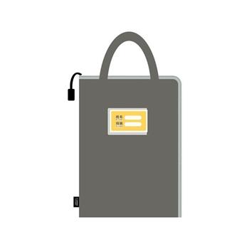 (特價)簡單生活-A4直式手提文件袋(灰色)