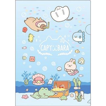 水豚L型書夾A-海洋