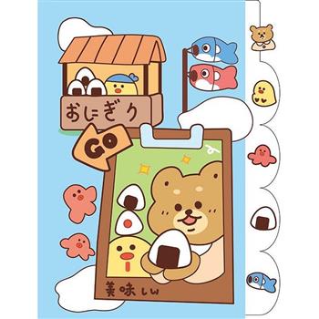 有吉5入L型書夾A-飯糰