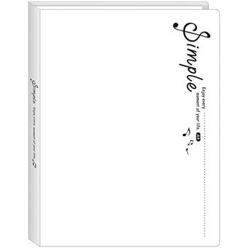 A4不反光資料簿40入-簡白