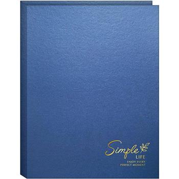 A4精裝資料簿30入-藍葉