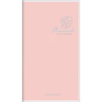 極簡PVC名片冊120入-粉葉