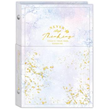 描圖120入6孔名片冊-白紋