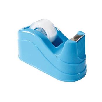 (特價)簡單生活-亮彩曲線膠帶台(天藍)