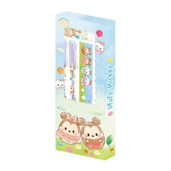 (特價)迪士尼四件文具組雲朵米奇+朋友