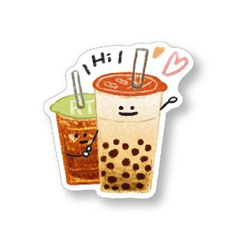 哩哩扣扣造型裝飾貼(珍奶)