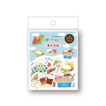 哩哩扣扣裝飾貼紙包-夏日冰品