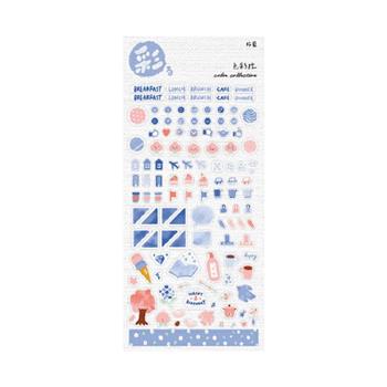 彩系列色彩控手帳貼紙(粉藍)