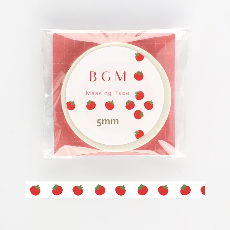 【BGM】和紙膠帶細版Life系列－番茄