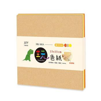 15*15cm 玩色紙 橘子汽水