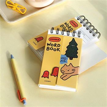 ICONIC 塗鴉單字本 Doodle word book 04 Cream yellow