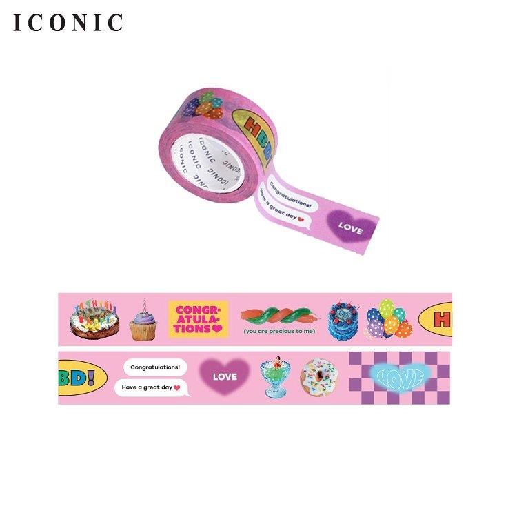 ICONIC 紙膠帶 Collect masking tape 20mm 007 Party
