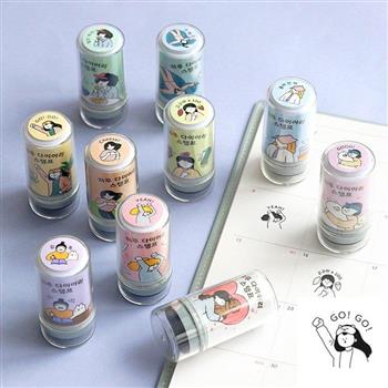 ICONIC 小日子印章 Haru diary stamp（self－inking）04 GO GO