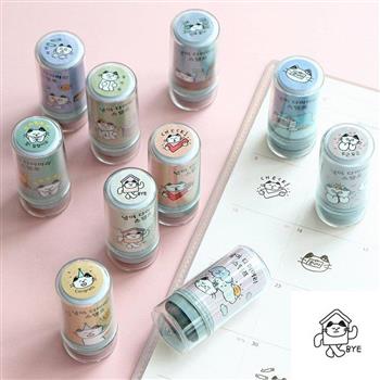 ICONIC 貓咪印章 Meow diary stamp（self－inking）11 BYE