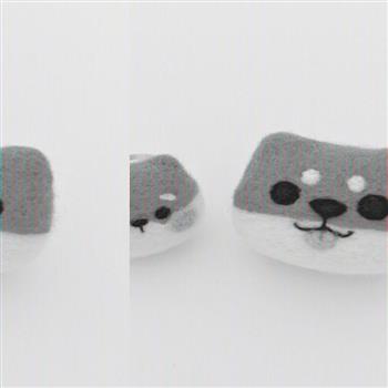 焦糖豆柴羊毛氈材料包套組：附別針、戒台，全程影音教學