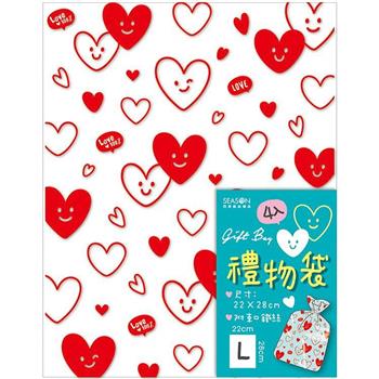 禮物袋(大)-紅心