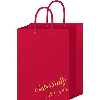 手提袋直式加大-紅字