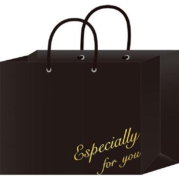 手提袋橫式加大-黑字