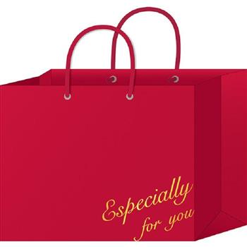 手提袋橫式加大-紅字