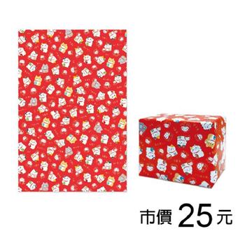 2K喜慶包裝紙-招財貓