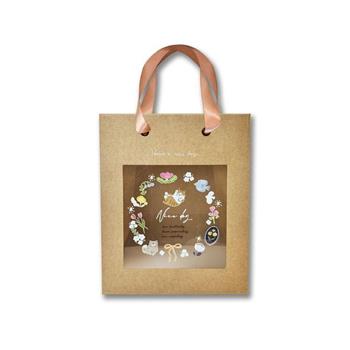 彩印開窗寬底禮物小提袋(好事)