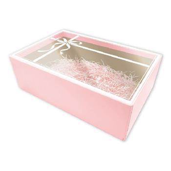 簡約櫥窗 禮物盒 特大 粉