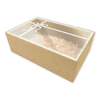 簡約櫥窗 禮物盒 特大 牛皮