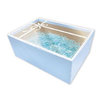 簡約櫥窗 禮物盒 大 天藍