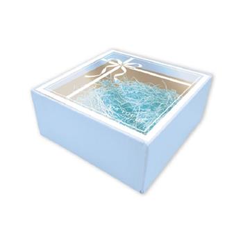 簡約櫥窗 禮物盒 小 天藍