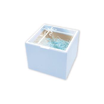 簡約櫥窗 禮物盒 迷你 天藍