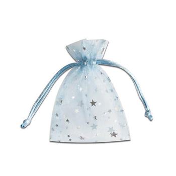 簡單生活-中星星紗網禮物袋(藍)
