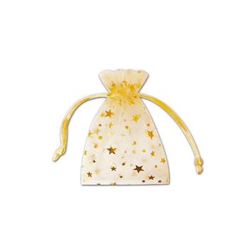 簡單生活-小星星紗網禮物袋(金)