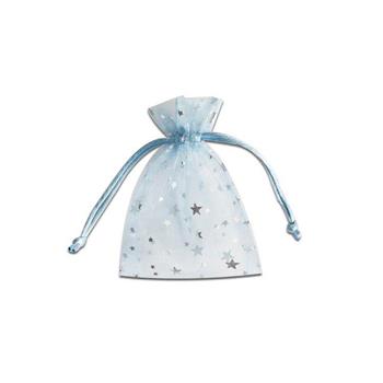 簡單生活-小星星紗網禮物袋(藍)