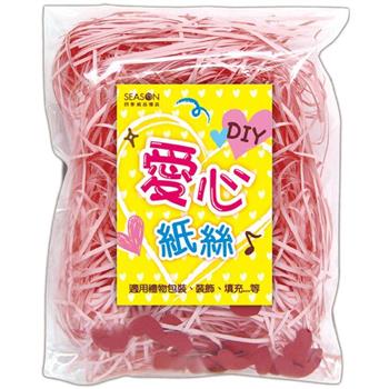 愛心單色紙絲-粉