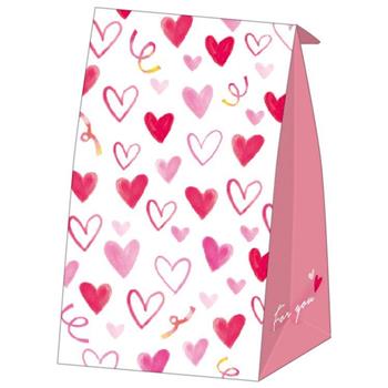 牛皮立體袋(小)-愛心