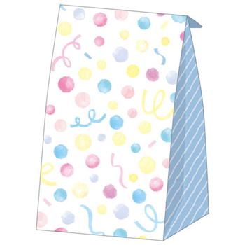 牛皮立體袋(小)-彩點