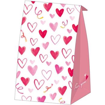 牛皮立體袋(中)-愛心